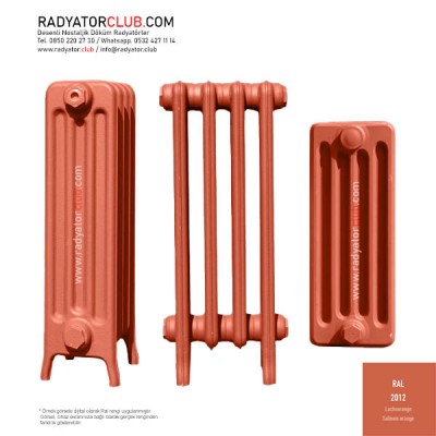 500-70 Demirdokum Perkolon Radyatör 10 Dilimli Ral 2012 500-70 Demirdokum Perkolon Radyatör 10 Dilimli Ral 2012